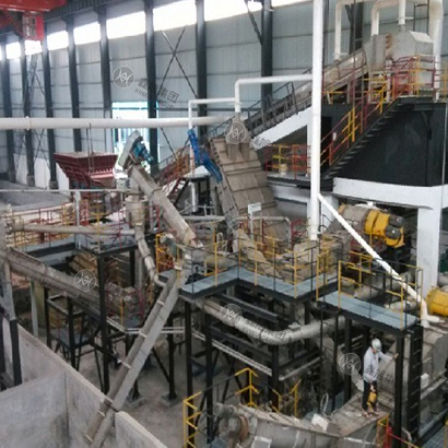 Automatic battery crushing and sorting system